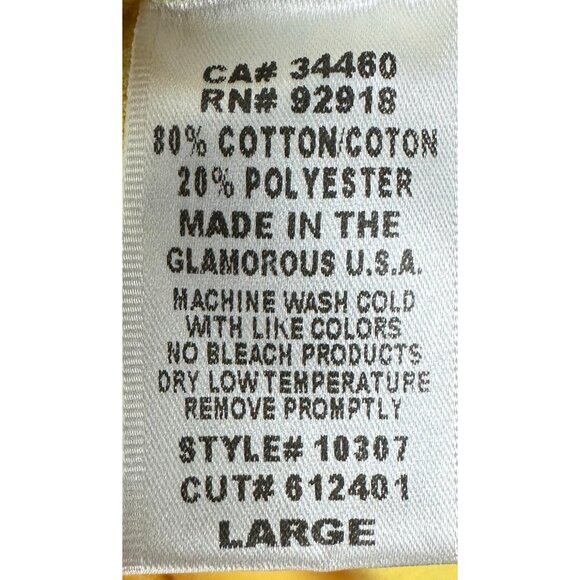 VTG Y2K Juicy Couture Sweatshirt Jacket Women L Yellow Velour Full-Zip USA Made - Picture 6 of 9